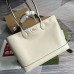 Gucci Ophidia Medium Tote Bag in White Calfskin