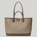 Gucci Ophidia Medium Tote Bag in Brown Supreme Canvas