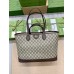 Gucci Ophidia Medium Tote Bag in Brown Supreme Canvas