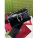 Gucci Dionysus Super Mini Bag in Black Patent Leather