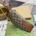 Gucci Padlock Medium Shoulder Bag in GG Canvas with Brown Calfskin