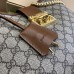 Gucci Padlock Medium Shoulder Bag in GG Canvas with Brown Calfskin