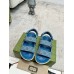Gucci Womens Sandals in Light Blue Denim with Double G