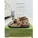 Gucci Womens Sandals in Original GG Canvas with Double G