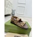 Gucci Womens Sandals in Original GG Canvas with Double G