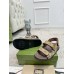 Gucci Womens Sandals in Original GG Canvas with Double G