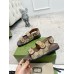Gucci Womens Sandals in Original GG Canvas with Double G