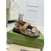 Gucci Womens Sandals in Original GG Canvas with Double G