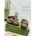 Gucci Womens Sandals in Original GG Canvas with Double G