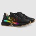 Gucci Womens Rhyton Sneakers with Iridescent Gucci Logo