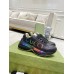 Gucci Womens Rhyton Sneakers with Iridescent Gucci Logo
