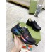 Gucci Womens Rhyton Sneakers with Iridescent Gucci Logo