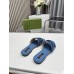 Gucci Womens Slide Sandals in Dedim with Gucci Script
