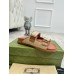 Gucci Womens Velcro Sandals in Natural Raffia