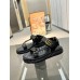 Gucci Womens GG Marmont Sandals in Black Matelasse Leather