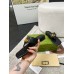 Gucci Womens GG Marmont Thong Sandals in Black Leather