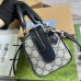 Gucci Ophidia GG Mini Top Handle Bag in Blue Supreme Canvas