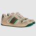 Gucci Womens Screener Sneakers in Distressed Leather