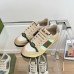 Gucci Womens Screener Sneakers in Distressed Leather