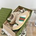 Gucci Womens Screener Sneakers in Distressed Leather