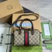 Gucci Ophidia GG Mini Top Handle Bag in Beige GG Canvas