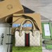 Gucci Ophidia GG Mini Top Handle Bag in White GG Canvas
