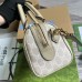 Gucci Ophidia GG Mini Top Handle Bag in White GG Canvas