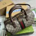 Gucci Ophidia GG Small Top Handle Bag in Beige GG Canvas
