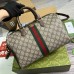 Gucci Ophidia GG Medium Top Handle Bag in Beige GG Canvas
