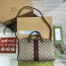Gucci Ophidia GG Medium Top Handle Bag in Beige GG Canvas