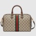 Gucci Ophidia GG Medium Top Handle Bag in Beige GG Canvas