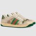 Gucci Womens Screener Sneakers with Green Details