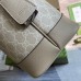Gucci Ophidia GG Medium Shoulder Bag in White GG Canvas