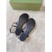 Gucci Signoria Thong Sandals in Black Patent Calfskin
