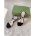 Gucci Signoria Thong Sandals in Black Patent Calfskin