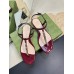Gucci Signoria Thong Sandals in Red Patent Calfskin