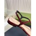 Gucci Signoria Thong Sandals in Red Patent Calfskin