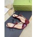 Gucci Signoria Thong Sandals in Red Patent Calfskin