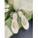 Gucci Signoria Thong Sandals in White Leather