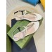 Gucci Signoria Thong Sandals in White Leather