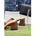 Gucci Signoria Slide Sandals 75MM in Brown Leather