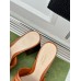 Gucci Signoria Slide Sandals 75MM in Brown Leather
