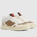 Gucci Womens Re-Web Sneakers in GG Canvas with White Leather
