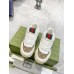 Gucci Womens Re-Web Sneakers in GG Canvas with White Leather
