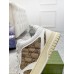Gucci Womens Re-Web Sneakers in GG Canvas with White Leather