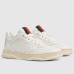 Gucci Womens Re-Web Sneakers in White Leather