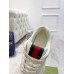 Gucci Womens Re-Web Sneakers in White Leather