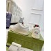 Gucci Womens Re-Web Sneakers in White Leather