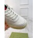 Gucci Womens Re-Web Sneakers in White Leather