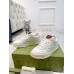Gucci Womens Re-Web Sneakers in White Leather
